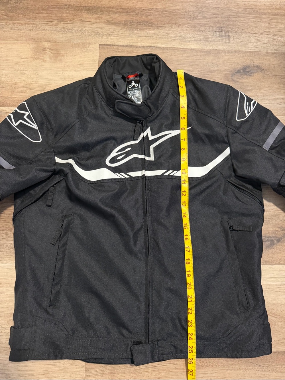 Alpinestars T-SPS Waterproof Jacket Men’s Large Black Motorcycle Riding - Picture 10 of 13